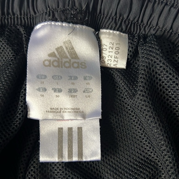 Adidas Men’s Black White Striped Track Pants 30”x30” Large - Picture 5 of 7